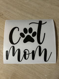 Cat Mom vinyl decal