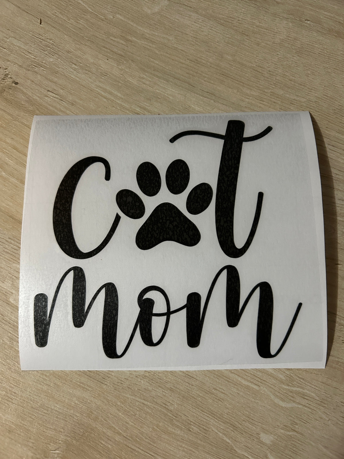 Cat Mom vinyl decal