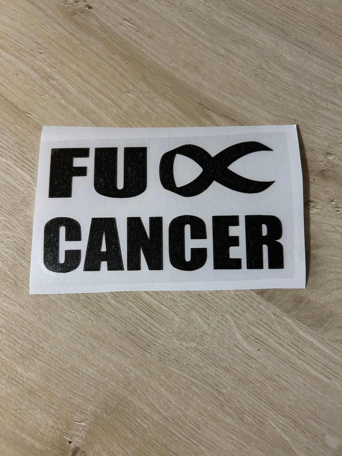 FU Cancer vinyl decal